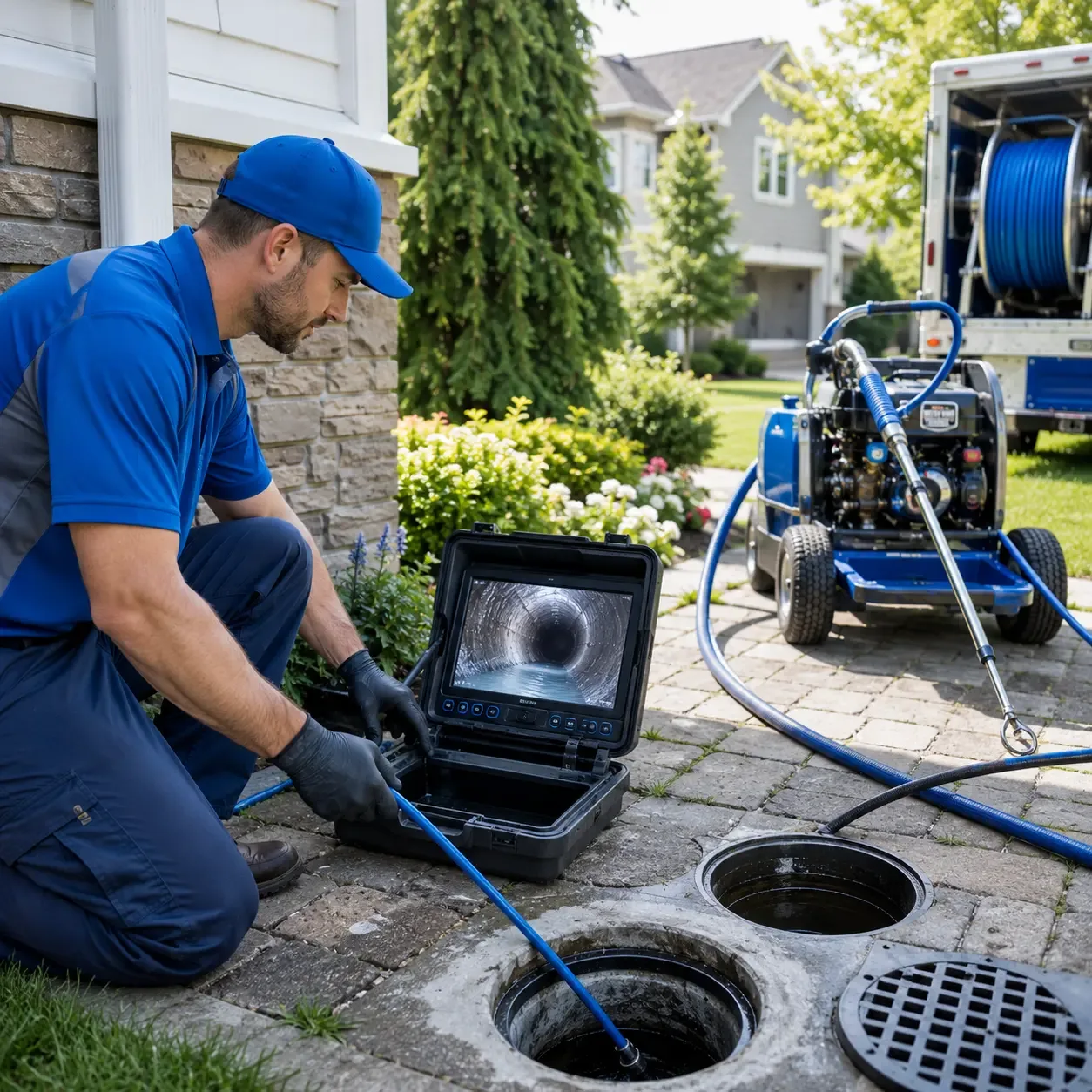Outdoor drain cleaning professionals serving Burlingham, NY